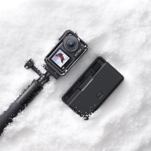 DJI Osmo Action 4 Pro Adventure Combo, 4K/120fps, 1/1.3" Sensor, wasserdicht, Dual Touchscreens, Stabilisierung, 3 Akkus, 58-teiliges Zubehör