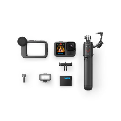 GoPro HERO13 Black Creator Edition – inkl. Volta Griff, Media Mod, Light Mod, Enduro-Akku, Magnethalterung & Tragetasche