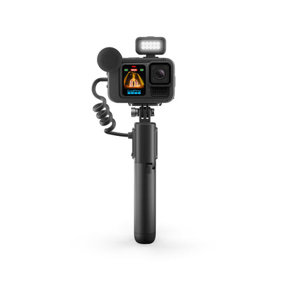 GoPro HERO13 Black Creator Edition – inkl. Volta Griff, Media Mod, Light Mod, Enduro-Akku, Magnethalterung & Tragetasche
