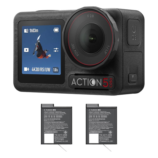 DJI Osmo Action 5 Pro Power Combo – 4K/120fps Actioncam, 1/1,3" Sensor, wasserdicht, Dual OLED-Touchscreens, Stabilisierung, ideal für Sport & Vlogs