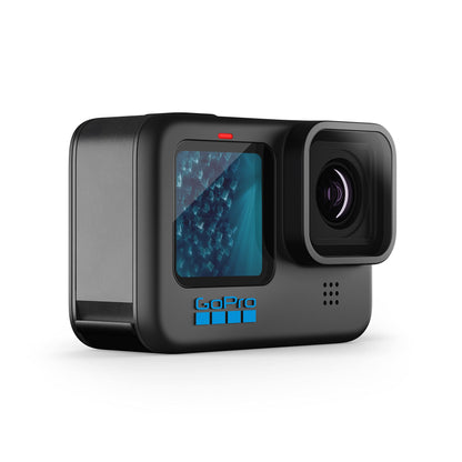 GoPro HERO11 Black – 5,3K60 Actioncam, 27 MP Fotos, wasserdicht, 1/1,9" Sensor, Live-Streaming, Webcam-Funktion & starke Stabilisierung