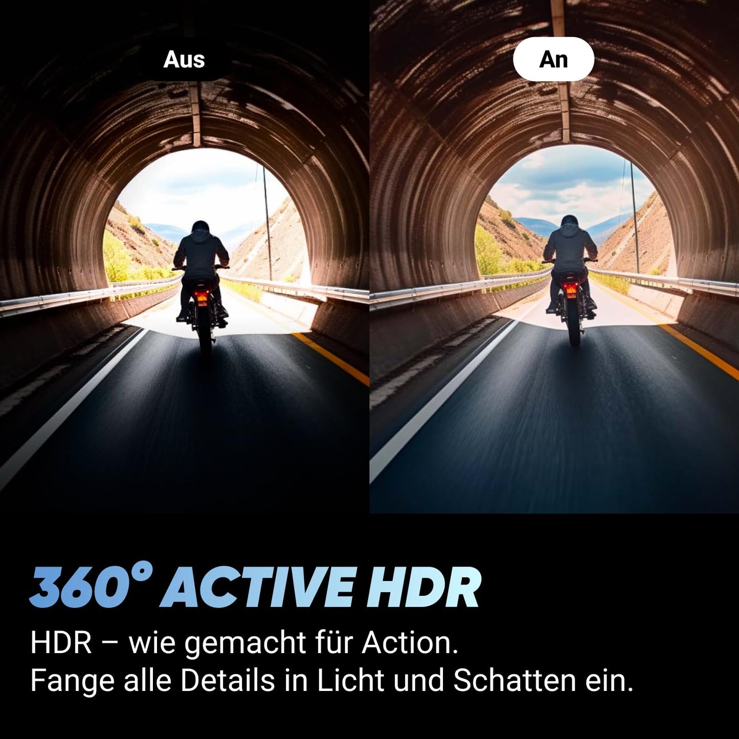 Insta360 X4 Motorrad Lenker Kit – 8K 360° Actioncam, 4K Weitwinkel, wasserdicht, unsichtbarer Stick, Objektivschutz, KI-Editing, ohne microSD
