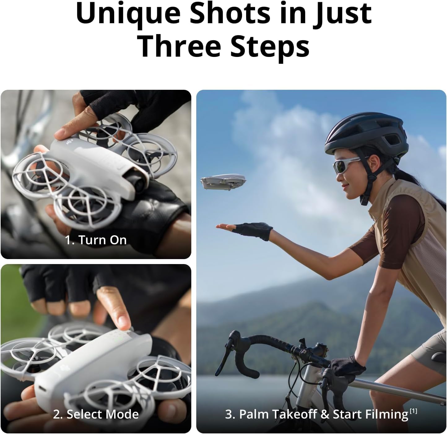 DJI Osmo Action 5 Pro Adventure Combo – 4K Actioncam, 1/1,3" Sensor, 12 Std. Akkulaufzeit (3 Akkus), Dual OLED-Touchscreens, ideal für Reisen & Vlogs