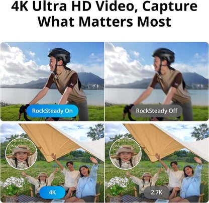 DJI Osmo Action 5 Pro Adventure Combo – 4K Actioncam, 1/1,3" Sensor, 12 Std. Akkulaufzeit (3 Akkus), Dual OLED-Touchscreens, ideal für Reisen & Vlogs