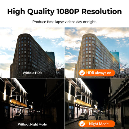 Brinno BCC300-M Zeitraffer-Kit – TLC300 Kamera mit 1080P HDR, LCD-Display, IPX4-Schutz, wandmontierbar, ideal für Innen- & Außenprojekte