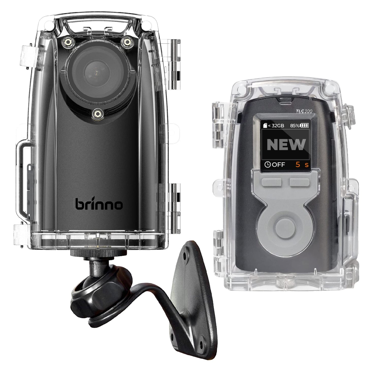 Brinno BCC300-M Zeitraffer-Kit – TLC300 Kamera mit 1080P HDR, LCD-Display, IPX4-Schutz, wandmontierbar, ideal für Innen- & Außenprojekte